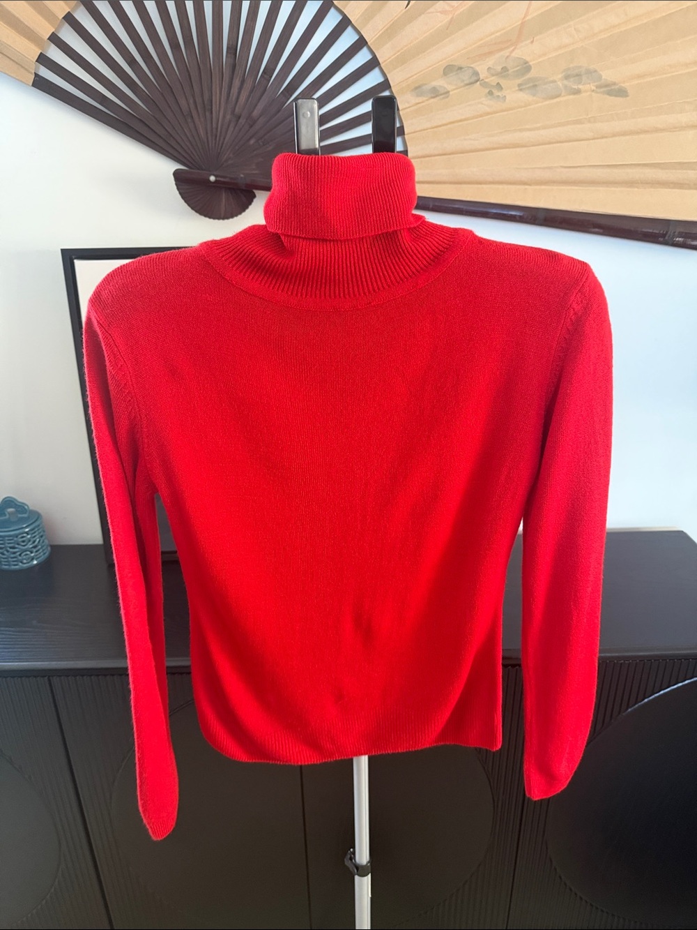 Vintage 90’s Naji Sportswear Vibrant Red Acrylic Sweater